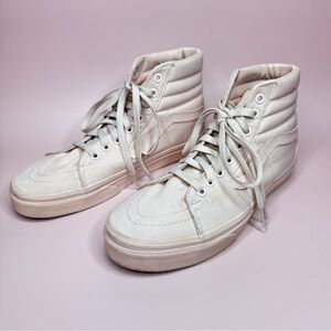 Vans Sk8 Hi Mono Canvas Peach Blush size 8.5